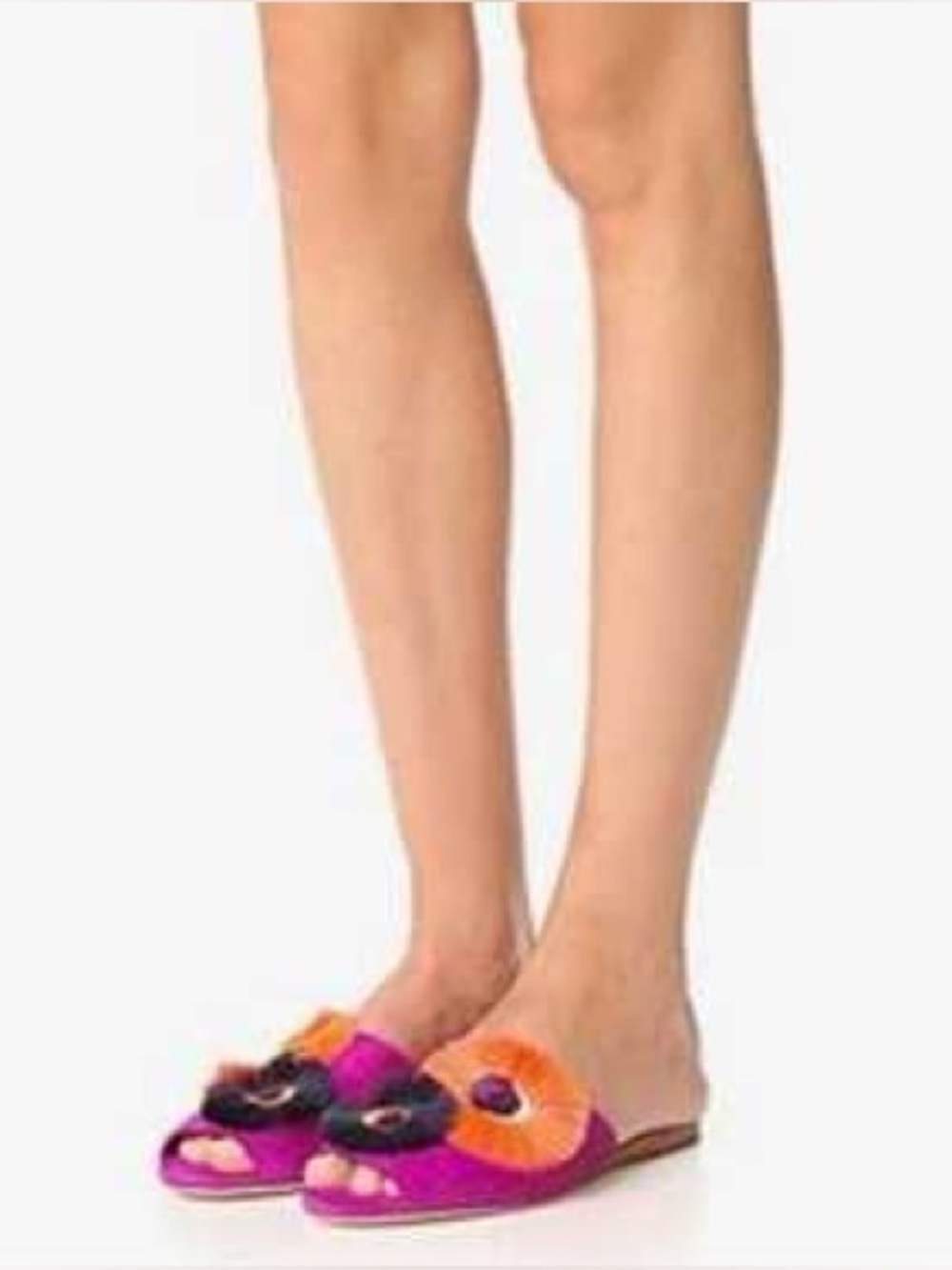NEW Loeffler Randall Magenta Suede Sandals Women’s Size 10